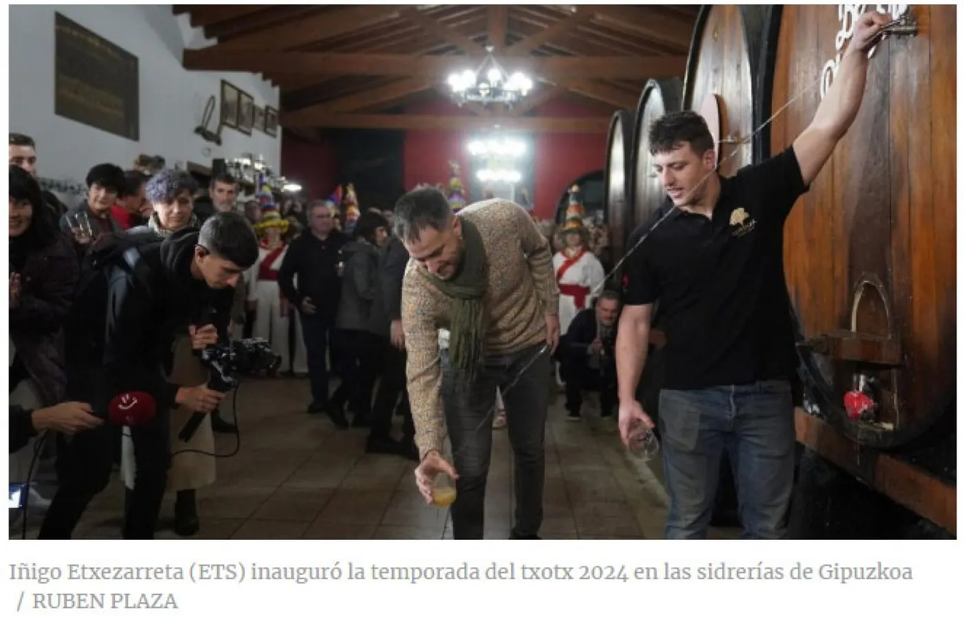 Las sidrerías de Gipuzkoa se preparan para el inicio de la temporada del txotx 2025