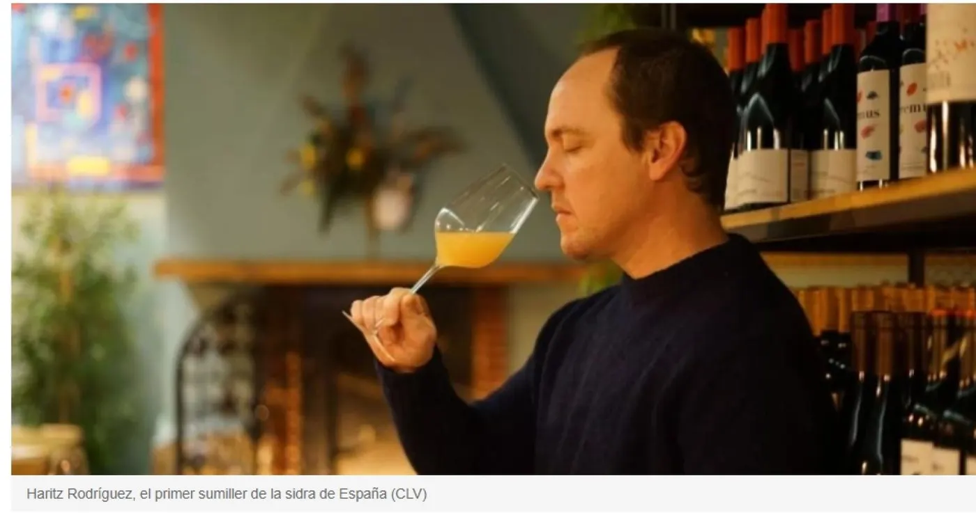 Haritz Rodríguez, el primer pommelier de sidra de España