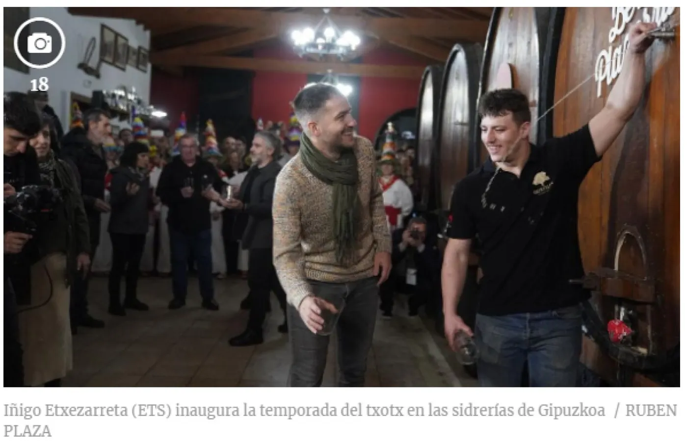 Iñigo Etxezarreta (ETS) abre la temporada de txotx