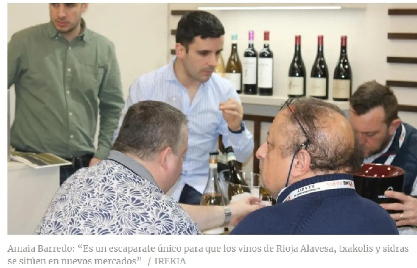 Los vinos de Rioja Alavesa, txakolis y sidras de Euskadi destacan en la feria 'Wine Paris 2025'