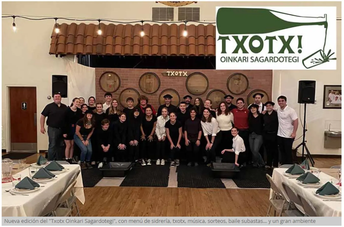 Participa en Boise en el «Txotx Oinkari Sagardotegi»
