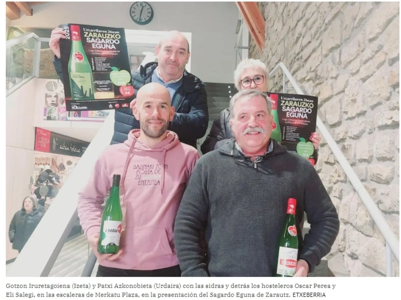 Zarautz acoge una nueva edición del Sagardo Eguna con la participación de sidreros locales