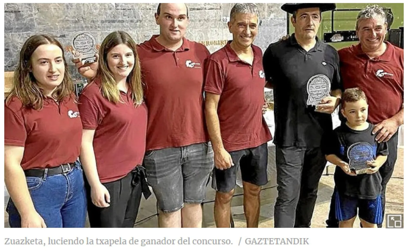 Zuazketa se hizo con el X Concurso de Sidra de Errezil